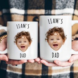 Custom Baby Face Gift For Family Mom Dad Grandparents - Personalized Photo Mug – view 5