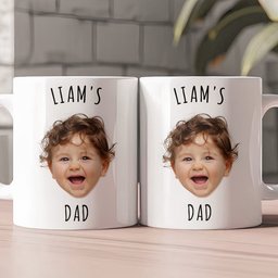 Custom Baby Face Gift For Family Mom Dad Grandparents - Personalized Photo Mug – view 2