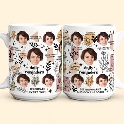 Daily Manifestation Reminders - Personalized Photo Mug – view 5