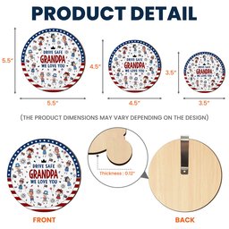 Drive Safe Grandpa Independence Style - Personalized Car Visor Clip – view 6