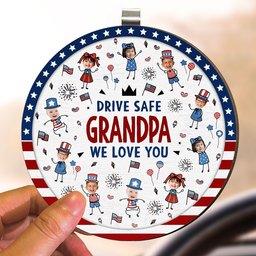 Drive Safe Grandpa Independence Style - Personalized Car Visor Clip – view 5