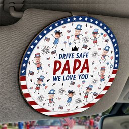 Drive Safe Grandpa Independence Style - Personalized Car Visor Clip – view 4