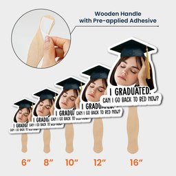 Graduation Custom Photo Funny - Personalized Graduation Fan – view 6