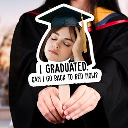 Graduation Custom Photo Funny - Personalized Graduation Fan – view 4