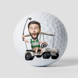 If Found Please Hit Better Than Custom Name Did Funny - Personalized Photo Golf Ball – view 8