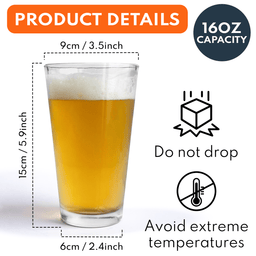 To Dad From The Reasons You Drink - Personalized Photo Beer Glass – view 6