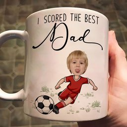 We Scored The Best Dad - Personalized Mug