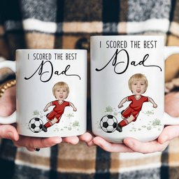 We Scored The Best Dad - Personalized Mug – view 4