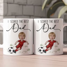 We Scored The Best Dad - Personalized Mug – view 2