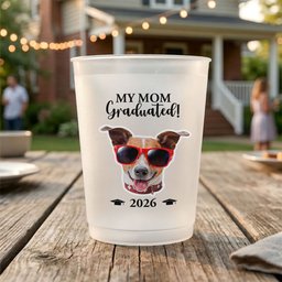 Pet Lover Graduation Party Custom Photo - Personalized Cups – view 4