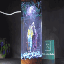 Diorama Cyberpunk 2077 Resin Night Light, David Martinez and Lucy cyberpunk Figure resin Gift, Valentine Idea gift, Custom Ni