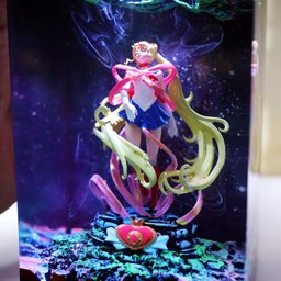 Handmade Sailor Moon Figure Night Light, Sailor Moon Figure Gift For kids, Valentine's Gift for Sailor Moon Fan, Sailor Moon 