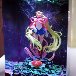 Handmade Sailor Moon Figure Night Light, Sailor Moon Figure Gift For kids, Valentine's Gift for Sailor Moon Fan, Sailor Moon 