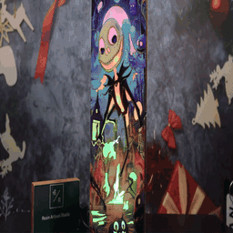 Halloween wooden Lamp, Jack and Ghost Dog, Spooky Handmade Decor, Jack and Sally night light, Christmas decorative lights, wo