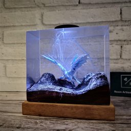 Customer Hunter monster Lamp, Valentine Gift Ice Dragon, The Iceborne Wyvern, Ice Dragon that, Freezes All, Lord of the Tundr