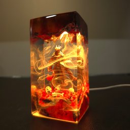 Custumer night light, Epoxy Resin Night lamp, Handmade lamp, Housewarming Gift, Father's day Gift, Unique lamp, Back to Schoo