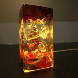 Custumer night light, Epoxy Resin Night lamp, Handmade lamp, Housewarming Gift, Father's day Gift, Unique lamp, Back to Schoo