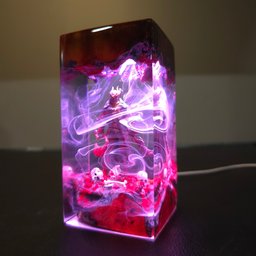 Custumer night light, Epoxy Resin Night lamp, Handmade lamp, Housewarming Gift, Father's day Gift, Unique lamp, Back to Schoo