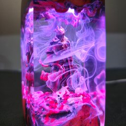 Custumer night light, Epoxy Resin Night lamp, Handmade lamp, Housewarming Gift, Father's day Gift, Unique lamp, Back to Schoo