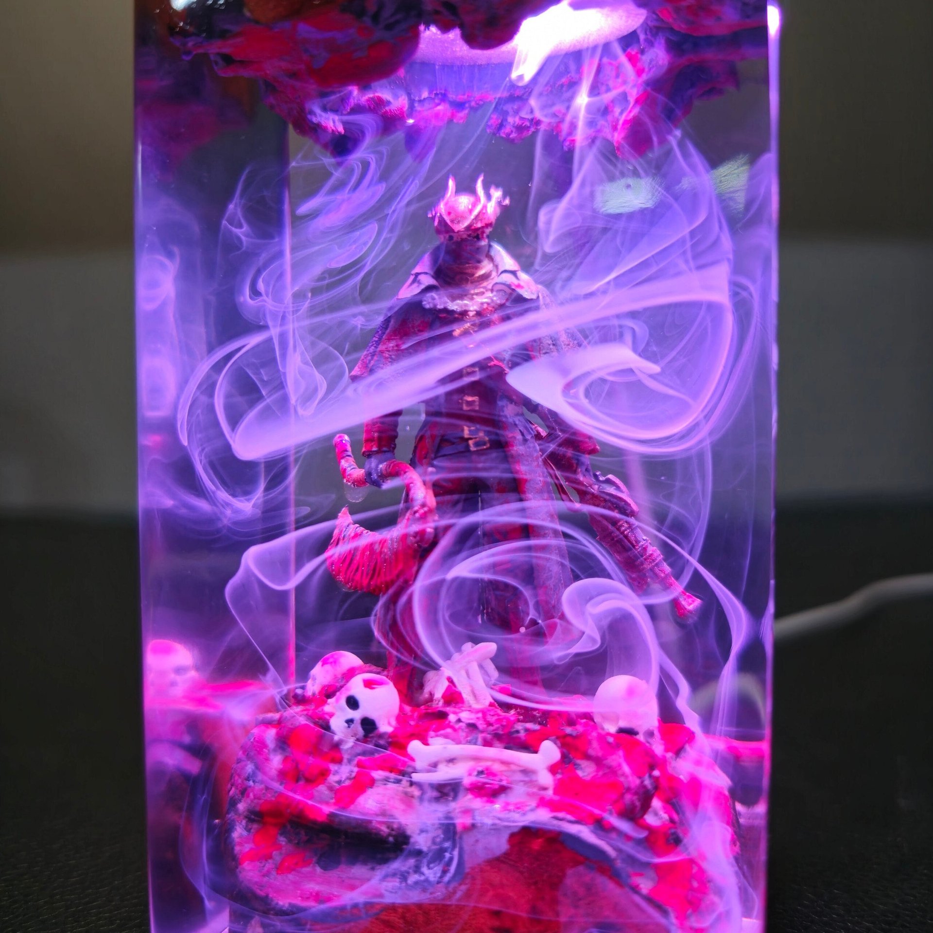 Custumer night light, Epoxy Resin Night lamp, Handmade lamp, Housewarming Gift, Father's day Gift, Unique lamp, Back to Schoo