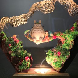 Mother's day Gift, Epoxy resin wood lamp famous anime, epoxy resin lamp, Custom Night Light, Housewarming gift, Birthday Gift