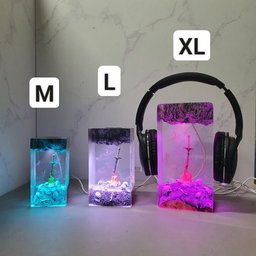 Custom resin lamp, Epoxy and Wooden Night Lights, Handmade gift, Home Decor, Ocean Resin Lamp, Birthday Gifts, Gifts for dad,