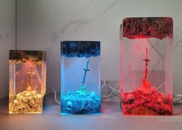 Custumer night light, Epoxy resin lamp, Resin Night lamp, Handmade lamp, Housewarming Gift, Father's day Gift, Unique lamp, –