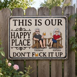 Custom Home Decor Metal Sign - Personalized Summer Vacation And Travel Gifts For Husband And Wife, Him And Her - This Is Our 