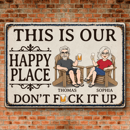 Custom Home Decor Metal Sign - Personalized Summer Vacation And Travel Gifts For Husband And Wife, Him And Her - This Is Our 