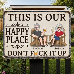 Custom Home Decor Metal Sign - Personalized Summer Vacation And Travel Gifts For Husband And Wife, Him And Her - This Is Our 