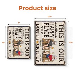 Custom Home Decor Metal Sign - Personalized Summer Vacation And Travel Gifts For Husband And Wife, Him And Her - This Is Our 