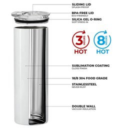 It's A Smile, It's A Kiss, It's A Sip Of Wine... It's Summertime! - Family Personalized Custom Skinny Tumbler - Summer Vacati