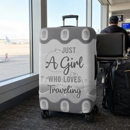 Up In The Clouds, Where I Belong - Travel Personalized Custom Luggage Cover - Summer Vacation Gift, Gift For Adventure Travel