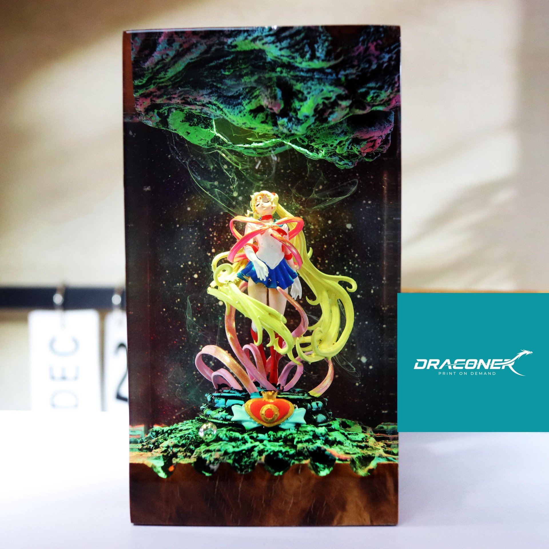 Handmade Sailor Moon Figure Night Light, Sailor Moon Figure Gift For kids, Valentine's Gift for Sailor Moon Fan, Sailor Moon 