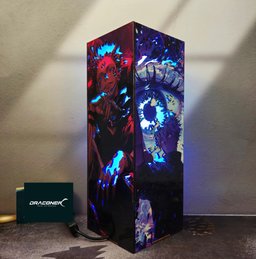JJK wood box night light, JJK Led night light, JJK poster decor room, wood lamp, floor lamp, jjk game theme decor, jjk game c