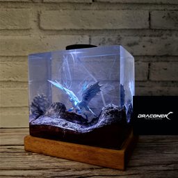 Customer Hunter monster Lamp, Valentine Gift Ice Dragon, The Iceborne Wyvern, Ice Dragon that, Freezes All, Lord of the Tundr