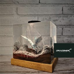 Customer Hunter monster Lamp, Valentine Gift Ice Dragon, The Iceborne Wyvern, Ice Dragon that, Freezes All, Lord of the Tundr
