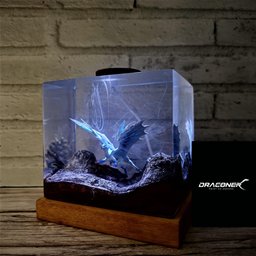 Customer Hunter monster Lamp, Valentine Gift Ice Dragon, The Iceborne Wyvern, Ice Dragon that, Freezes All, Lord of the Tundr