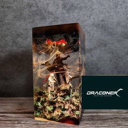 Customer Valentine Idea Gift Darth Vader diorama lamp, resin epoxy lamp, gift for him, Sword light saber, gaming decor, gift 