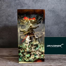 Customer Valentine Idea Gift Darth Vader diorama lamp, resin epoxy lamp, gift for him, Sword light saber, gaming decor, gift 