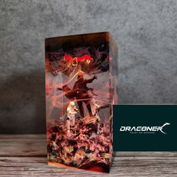 Customer Valentine Idea Gift Darth Vader diorama lamp, resin epoxy lamp, gift for him, Sword light saber, gaming decor, gift 