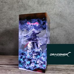 Customer Valentine Idea Gift Darth Vader diorama lamp, resin epoxy lamp, gift for him, Sword light saber, gaming decor, gift 