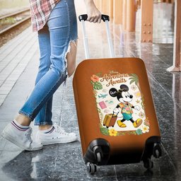 Adventure Awaits - Personalized Mouse Luggage Cover – view 2