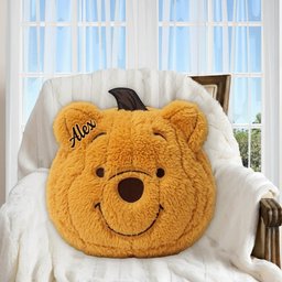 Cute Friends - Personalized Yellow Bear Premium Faux Fur Pillow – view 5