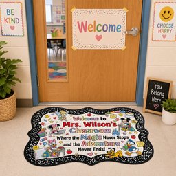 Teacher Custom Shape Doormat - Personalized Gifts For Teacher – view 3
