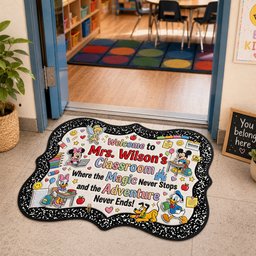 Teacher Custom Shape Doormat - Personalized Gifts For Teacher – view 2