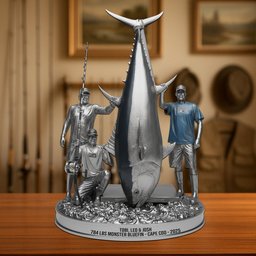 Fishing Trophy Moment Plaque, Personalized Gifts For Fishing Lovers – view 3