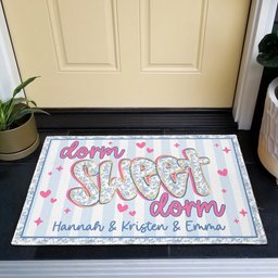 Dorm Sweet Dorm - Personalized Doormat – view 2
