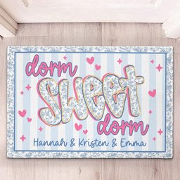 Dorm Sweet Dorm - Personalized Doormat