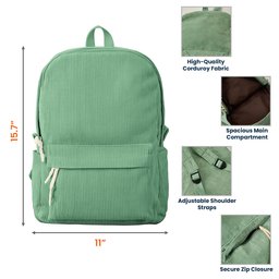 Cartoon Character With Birth Flower - Personalized Backpack – view 6
